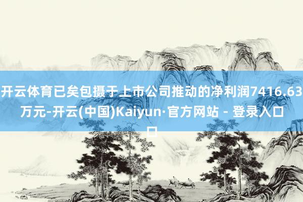 开云体育已矣包摄于上市公司推动的净利润7416.63万元-开云(中国)Kaiyun·官方网站 - 登录入口